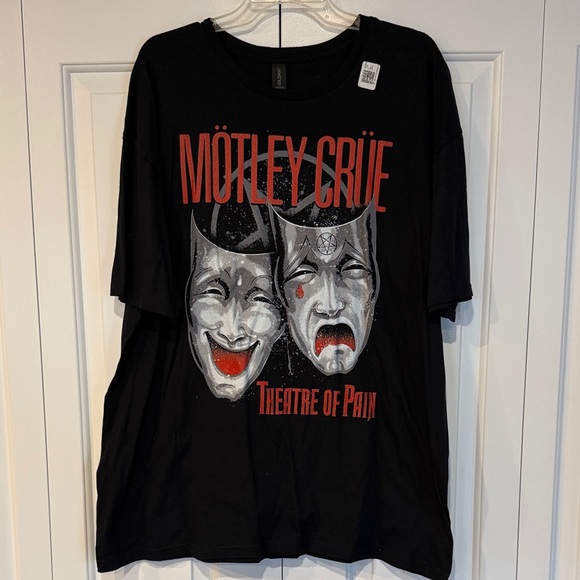 Gildan Other - Gildan Softstyle Motley Crue Theater Of Pain Charcoal T 2X